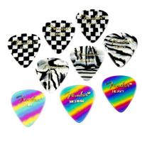 

Fender 351 Shape Graphic Medium Picks, 12 Per Pack, Rainbow
