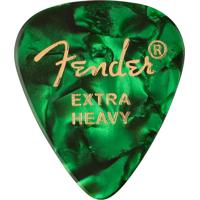 

Fender 351 Shape Premium Celluloid Picks for Guitars, Extra-Heavy, 12-Pack, Green Moto