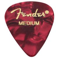 

Fender 351 Shape Classic Celluloid Guitar Picks, Medium, 12-Pack, Red Moto