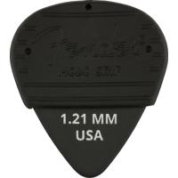 

Fender 351 Shape 1.21mm Mojo Grip Dura-Tone Delrin Guitar Picks, Black, 3-Pack