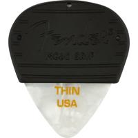 

Fender 351 Shape Mojo Grip Celluloid Guitar Picks, Thin, White Moto, 3-Pack