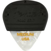 

Fender 351 Shape Mojo Grip Celluloid Guitar Picks, Medium, White Moto, 3-Pack