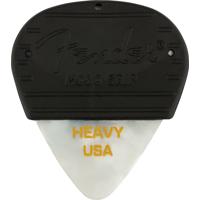 

Fender 351 Shape Mojo Grip Celluloid Guitar Picks, Heavy, White Moto, 3-Pack