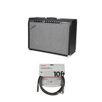 

Fender Champion 100 Guitar Amplifier with 2x 12" Speakers - Bundle With Fender Performance Series 10' Instrument Cable, Microfiber Cleaning Cloth