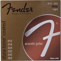 

Fender 880L Light Dura-Tone 80/20 Coated Acoustic Guitar Strings, .012 - .052 Gauges, Set of 6 Strings