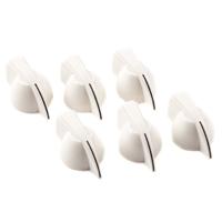 

Fender Chicken Head Amplifier Control Knobs, Set of 6, White