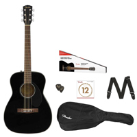 

Fender CC-60S Concert Acoustic Guitar Pack, Walnut Fingerboard, Black