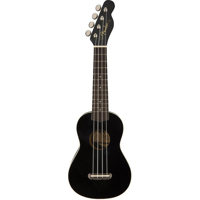 

Fender Venice Soprano Ukulele, 12 Frets, Nato Neck, Laminated Hardwood Fingerboard, Satin, Black