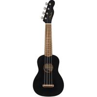 

Fender Venice Soprano Ukulele, 12 Fret, C Neck, Walnut Fingerboard, Satin, Black