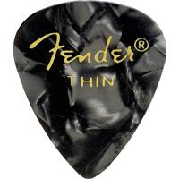 

Fender 351 Shape Premium Celluloid Guitar Picks, Thin, 12 Pack, Black Moto
