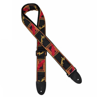 

Fender 2" Monogrammed Guitar Strap, Black/Yellow/Red