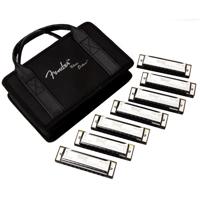

Fender Blues Deluxe Harmonicas Seven-Key Sampler Set with Case, 7-Pack