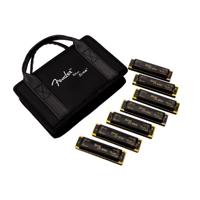 

Fender Blues DeVille Harmonicas Seven-Key Sampler Set with Case, 7-Pack