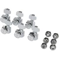 

Fender Locking Tuning Machines for Stratocaster and Telecaster Guitar, Left-Handed Polished Chrome