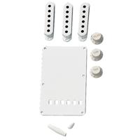 

Fender Vintage-Style Stratocaster Accessory Kit, Includes 3x Control Knob, Switch and Trem Arm Tips, Back Plate, 3x Pickup Cover, Aged White