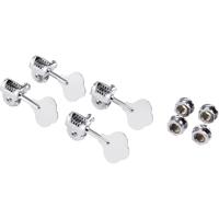 

Fender Deluxe Bass Tuners with Fluted-Shafts, 4-Piece, Chrome