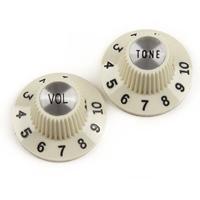 

Fender Pure Vintage 1965 Jazzmaster Vintage White "Witch Hat" Knobs, Set of 2