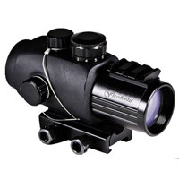 

Firefield 3x30 Prismatic Combat Sight with Red Illuminated Black Circle Dot Reticle, 70mm Eye Relief, Intergraded Picitanny Mount, Black