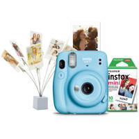 

Fujifilm INSTAX Mini 11 Instant Camera Holiday Bundle, Sky Blue