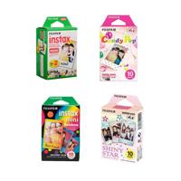 

Fujifilm instax mini Film Bundle D Consists of Daylight Film 20 Pack, Rainbow 10 Pack, Shiny Star 10 Pack, Candy Pop 10 Pack