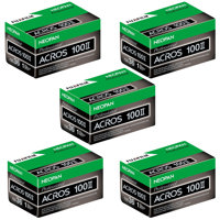 

Fujifilm Neopan 100 Acros II Black and White Negative Film, 135 Roll Film, 36 Exposure, 5-Pack