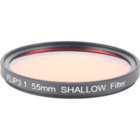 

Flip 55mm SHALLOW Underwater Color Correction Filter for GoPro 3, 3+, 4 Cameras, Red