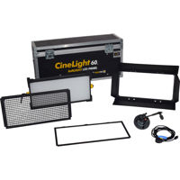 

Fluotec CineLight Production 60 Tunable SoftLIGHT LED Panel 1-Light Kit (2' Length) with Stand Mounting Bracket & Flight Case, 133W