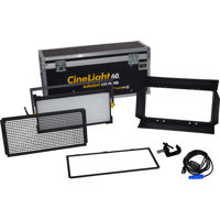 

Fluotec CineLight Production 60 Tunable SoftLIGHT LED Panel 1-Light Kit (2' Length) with Yoke Mount and Flight Case, 133W