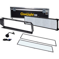 

Fluotec CineLight Studio 120 Interchangeable Diffusion Tunable Long Throw 4' LED Panel with Stand Mounting Bracket, Flight Case, 213W