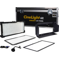 

Fluotec CineLight Studio 60 Interchangeable Diffusion Tunable Long Throw 2' LED Panel with Stand Mounting Bracket, Flight Case, 109W