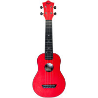 

Flight TUS35 Travel Series Soprano Ukulele with Gig Bag , 15 Frets, Red Linden Top, Vintage Open Gears Tuners