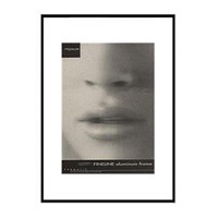 

Framatic Fineline, 11x11" Aluminum Frame with a Thin Face, Matted for a 8x8" Photograph - Black