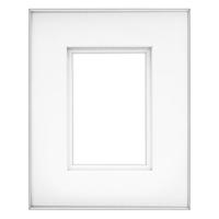 

Framatic Fineline, 16x20" Aluminum Frame with a Thin Face, Matted for a 11x14" Photograph - Silver