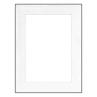 

Framatic Fineline, 18x24" Aluminum Frame with a Thin Face, Matted for a 13x19" Photograph - Black