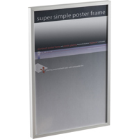 

Framatic Superlight, Aluminum Poster Frame for a 12x36" Photograph - Silver Satin