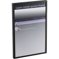 

Framatic Superlight, Aluminum Poster Frame for a 24x36" Photograph - Black