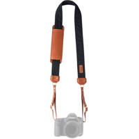 

Fotostrap The Black Camera Strap - Black Canvas Fabric/ Genuine Leather with Brass Hardware