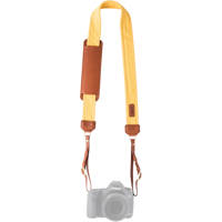 

Fotostrap The Golden, Camera Strap, Gold Canvas Fabric/Genuine Leather, Brass Hardware