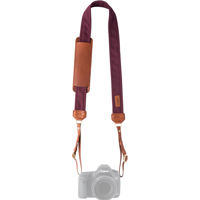 

Fotostrap The Merlot Camera Strap, Burgandy Canvas Fabric/Genuine Leather with Brass Hardware