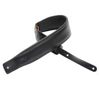 

Format Standard 3" Wide Genuine Leather Guitar Strap, 37" to 50" Length Adjustable, Black