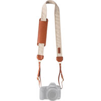

Fotostrap The Stone Camera Strap - Khaki Canvas Fabric/Genuine Leather with Brass Hardware