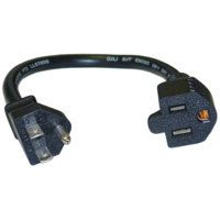 

Green Extreme NEMA 5/15P to NEMA 5/15R 16AWG Power Extension Cord, 1'