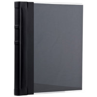 

Adorama Acrylic Front Repositionable Self Adhesive Album, Holds 20 8x10" Photos, Color: Black