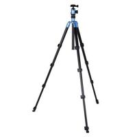 

FotoPro C-50i 5-Sections Aluminum Tripod with FPH-52Q Head, 18 lbs Capacity, 65" Max Height, Blue