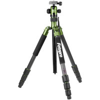 

FotoPro C5i 4-Section Aluminum-Magnesium Tripod with Built-In Monopod and FPH-52Q Ball Head, Holds 18 Lbs, Extends to 5.2', Folds to 17", Green