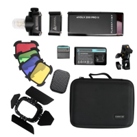 

Flashpoint eVOLV 200 Pro TTL Pocket Flash with Barndoor Kit - Godox AD200 Pro