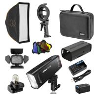 

Flashpoint eVOLV 200 TTL Pocket Flash + Glow EZ Lock 10x24" Quick Softbox + Glow S-TypeSpeedlight Bracket With Bowens S-Mount + Silicone Skin for eVOLV 200 Pocket Flash - Black