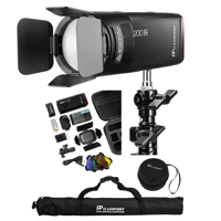

Flashpoint eVOLV 200 Kit with Round Flash Head, Accessory Kit and Light Stand