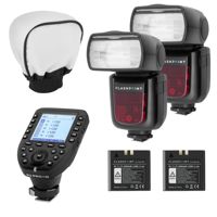 

Flashpoint 2x Zoom Li-on R2 TTL On-Camera Flash Speedlight For Canon (V860II-C) + Glow Universal Bounce Diffuser + Flashpoint R2 Pro MarkII 2.4GHz Transmitter for Canon