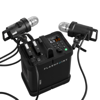 

Flashpoint XPLOR Power 2400 Pro R2 Power Pack Kit With Two H2400P Flash head